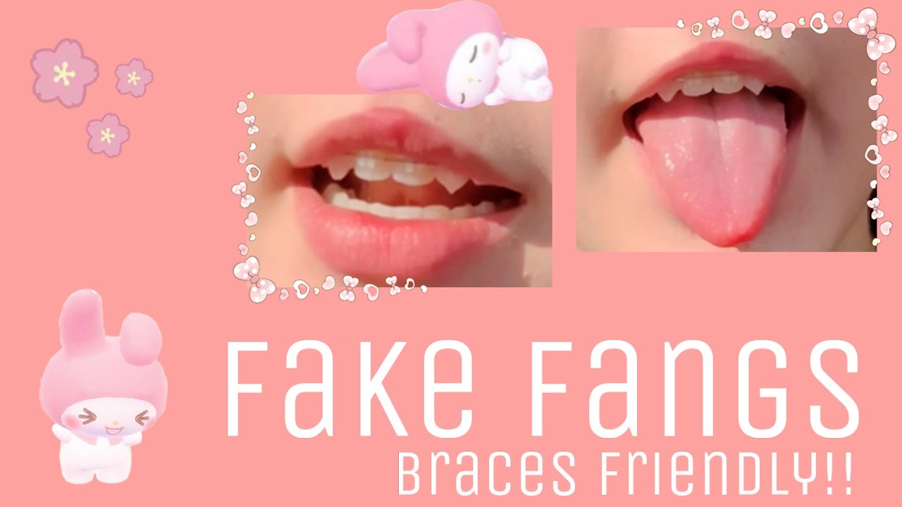 fake fangs with braces YouTube fake fangs with braces YouTube
