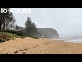 Stormy Beach & Ocean Sounds | Sea Waves Crashing & Relaxing Rain Sounds for Sleep, Insomnia & Stress
