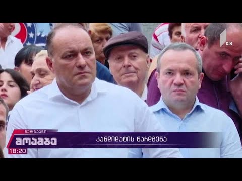 მაჟორიტარი დეპუტატობის კანდიდატის წარდგენა