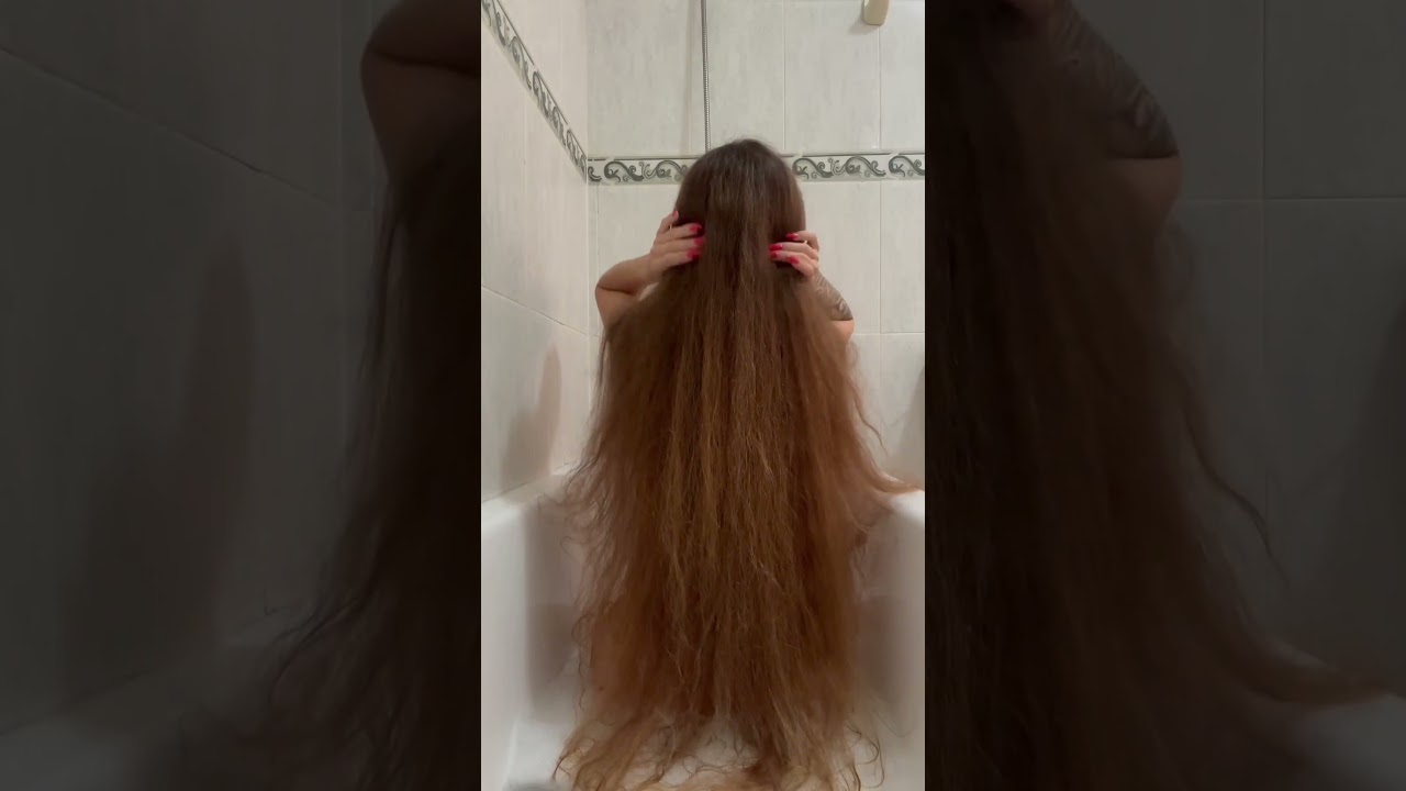 😳 INSANE: How LONG My Super Long Hair Takes to Wash?!