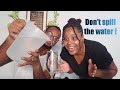 Don&#39;t spill challenge | Water-cup challenge | whoever spills the water loses