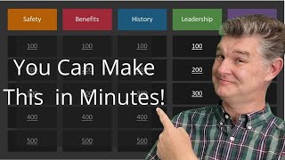 How to Create an Interactive Jeopardy Game | with FREE Template! screenshot 3