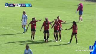 Milan-Pomigliano 4-1 | Riscatto rossonero, doppietta per Asllani | #SerieAfemminile eBay 2023/24