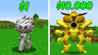 Pokémon Lendário De R$1 VS R$10.000 no Minecraft Pixelmon