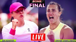 Swiatek vs Sabalenka Live Streaming | Italian Open | Aryna Sabalenka vs Iga Swiatek Live