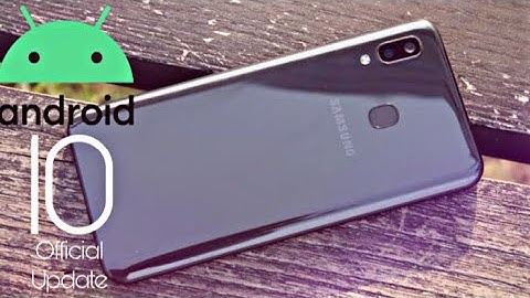 Samsung Galaxy A20 Official Android 10 Update