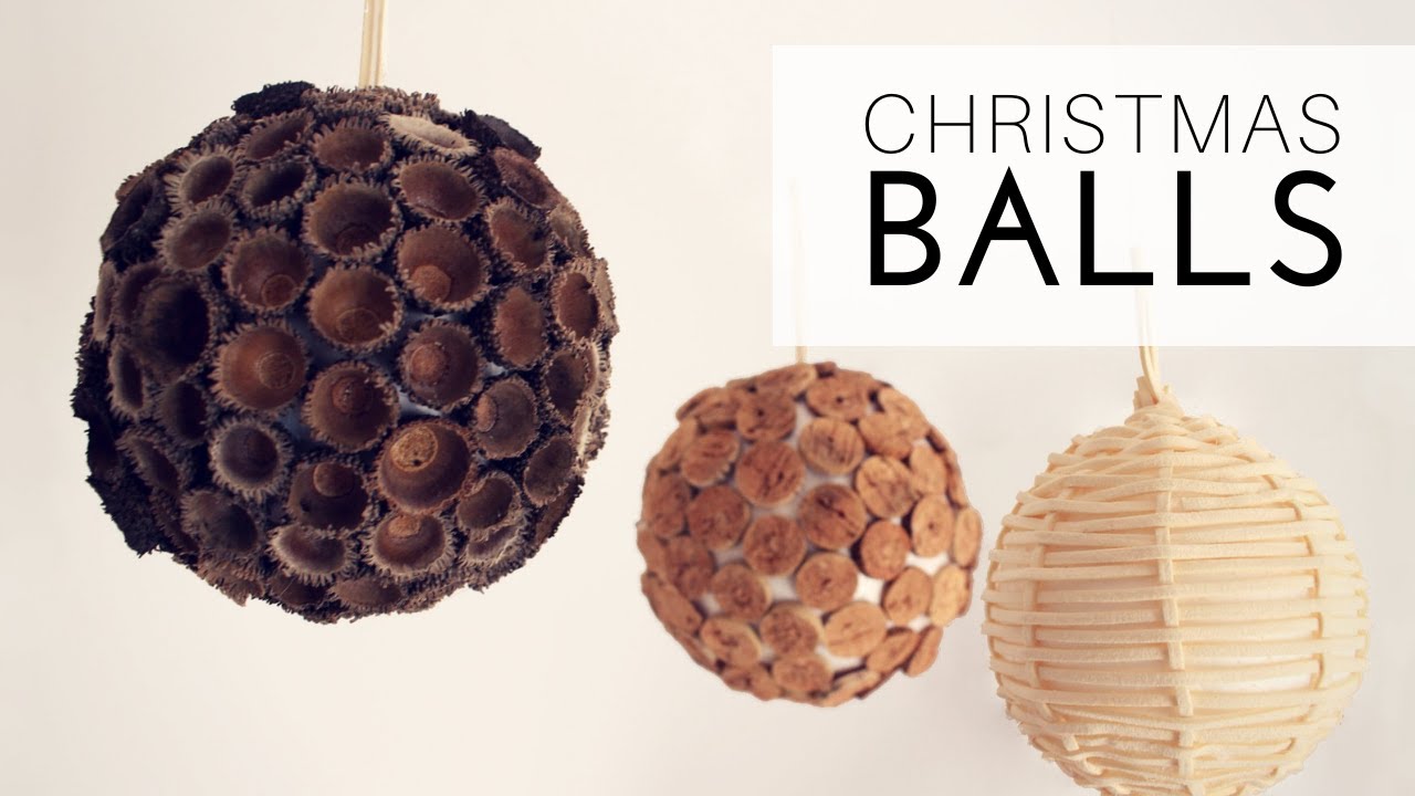 DIY – Christmas Ball Ornaments  YouTube