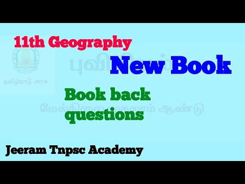 11th Geography New book || Book back questions || Tamil || Jeeram Tnpsc Academy