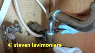 badly leaking kitchen sink fixed:plumbing tips