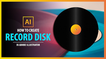 How To Create RECORD DISC in Adobe Illustrator - Vector Tutorial