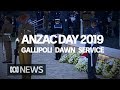 Anzac Day dawn service from Anzac Cove in Gallipoli | ABC News