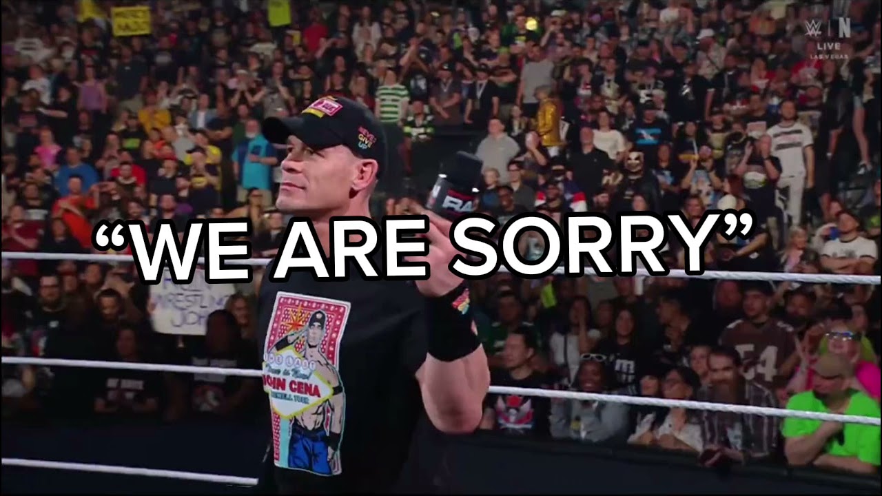 WWE WE ARE SORRY CHANTS!