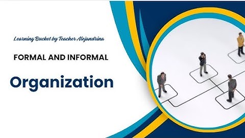 How formal and informal organizations differ?