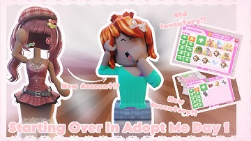 ♡ starting over in adopt me | Day 1 !!!