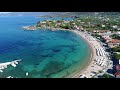 Stoupa, Greece and Kalogria beach Tour in HD Drone Video