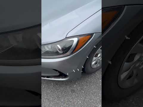 DIY Hyundai ELANTRA front bumper repair