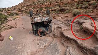 Grampa's Jeep Moab Rim Roll Over and Recovery