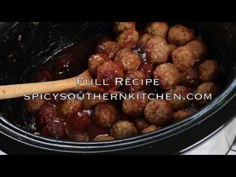 Crock Pot Cranberry Meatballs