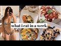 what i eat in a week (intuitive eating + realistic)