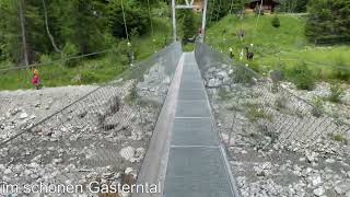 Hängebrücke Selden im Gasterntal (Schweiz, Bern, Kandersteg)