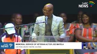 Uzalo   Laqhasha Speaks At Joe Mafela's Memorial Service