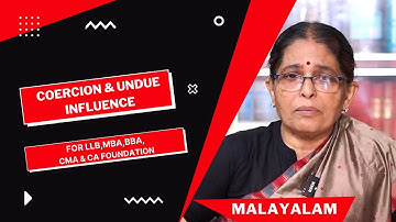 COERCION & UNDUE  INFLUENCE