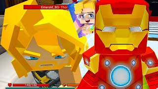 Blockman GO: Hero Tycoon 2 Ep.7 -  IRON MAN & TNT Dynamite in the Minecraft Mode MP4 screenshot 4