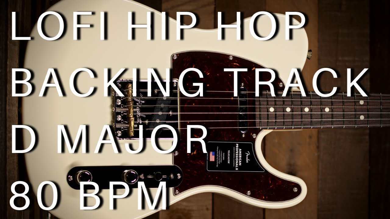 Lofi Hip Hop Guitar Backing Track D Major (80 bpm) - YouTube