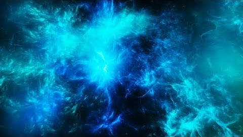 Abstract Blue Space Nebula Stock Motion Graphics