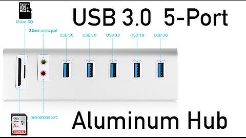 Cateck Bus-Powered USB 3.0 5-Port & Sabrent 4-Port USB 3.0 Hub