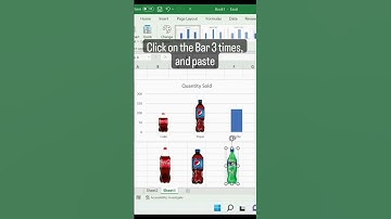 Images instead of a Bars in Excel Charts #excel #shorts #informative #charts