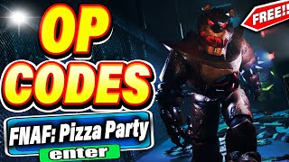 ALL NEW *SECRET CODES* IN ROBLOX FNAF : PIZZA PARTY (new codes in roblox FNAF: Pizza Party ) NEW screenshot 3