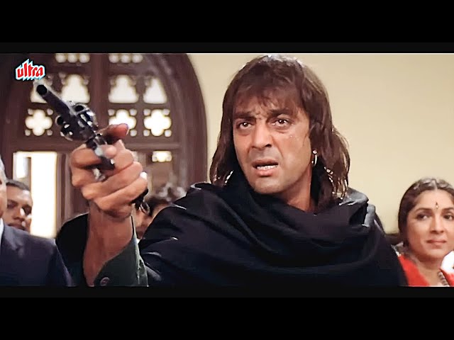 ACTION PACK CLIMAX SCENE - भरी अदालत में संजय दत्त बन्दूक लेके घुसा - Khal Nayak Movie Best Scene class=