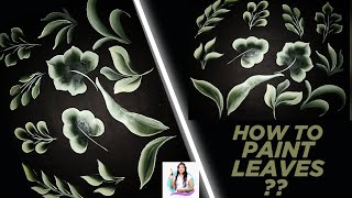 Learn Basic Leaves in One Stroke Painting| Instructional video PART 3 | Different brush strokes