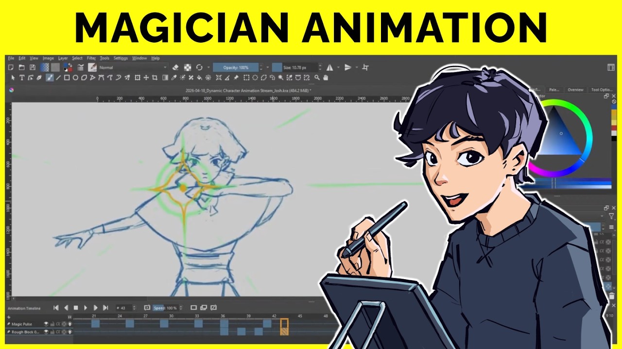 🔴 Creating Dynamic Character Animations in Krita - YouTube