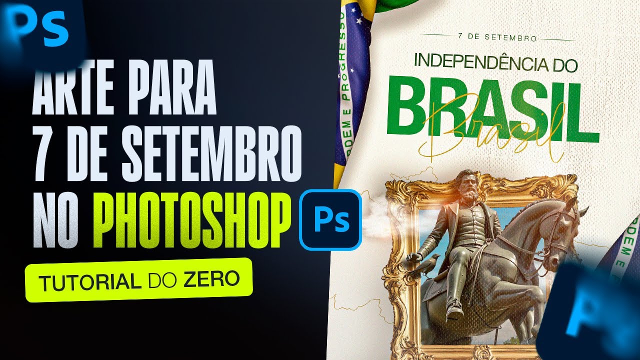Arte Social Media do zero | Independência do Brasil (07 de Setembro)
