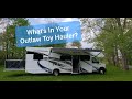 What's In Your 2022 Outlaw Class C Toy Hauler?