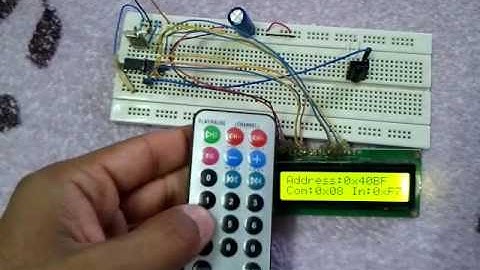 NEC Protocol decoder using PIC16F84A microcontroller