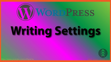 WordPress Writing Settings