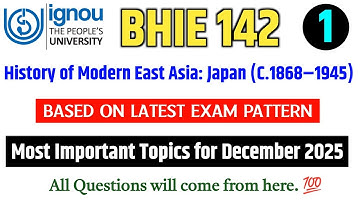 BHIE 142 Important Questions December 2025 in English | IGNOU BHIE 142 Question Paper 2025 |BHIE 142