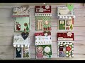 Little christmas houses junk journal pockets from envelopes  process  craft with me