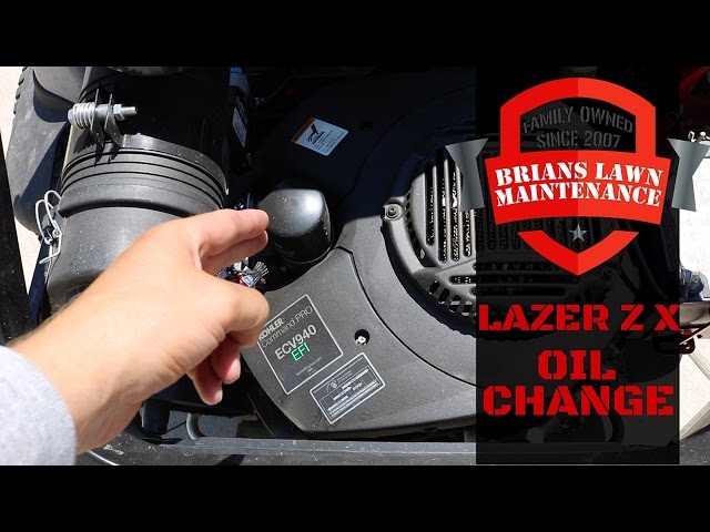 Exmark Lazer Z X - Oil Change - YouTube