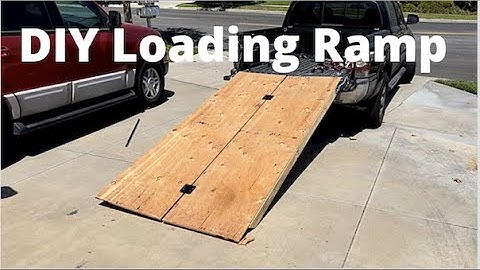 How To Build A Truck Loading Ramp
