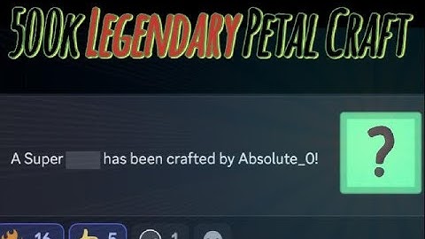 Crafting 500k Legendary Petals in Florr.io | First Super Petal