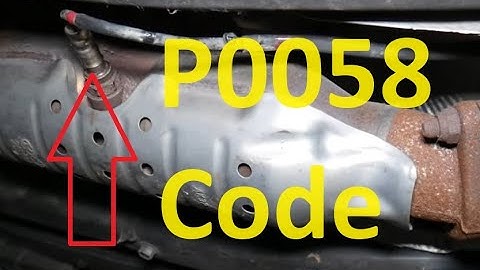 Causes and Fixes P0058 Code: HO2S Heater Control Circuit High (Bank 2, Sensor 2)