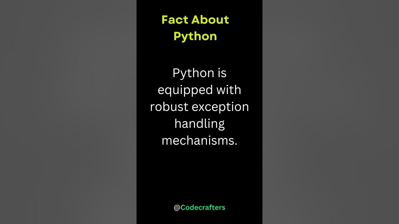 Fascinating facts about python no 11 python programming coding 