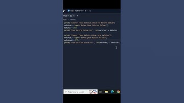 Creating a Python Program of Kelvin to Celsius Converter | #python