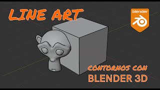 Crear contornos con LineArt en Blender