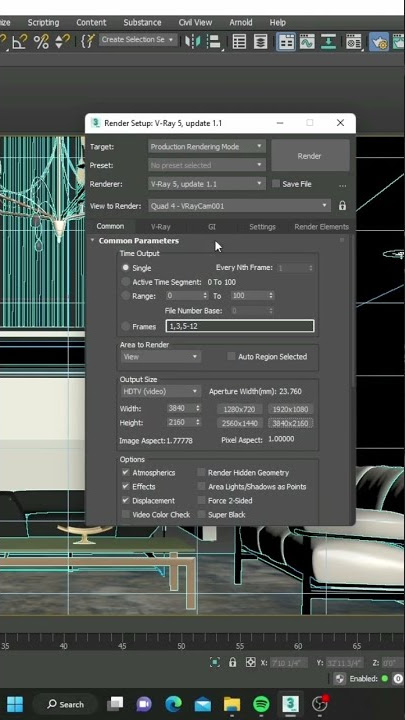 vray high quality rander setting in 3ds max
