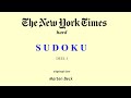The New York Times hard SUDOKU (deel 01)